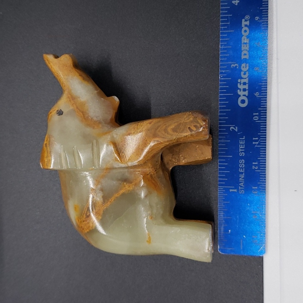 Vintage Hand Carved Onyx Elephant Figurines - Picture 3 of 7